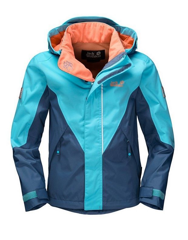Jack Wolfskin Куртка легкая для девочки Jack Wolfskin Green Terrain Girls