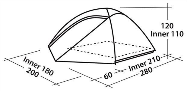 Easy Camp Палатка туристическая Easy Camp Meteor 300