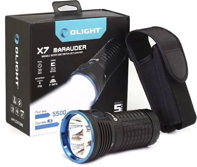 Olight Мощный поисковый фонарь Olight X7 Marauder NW