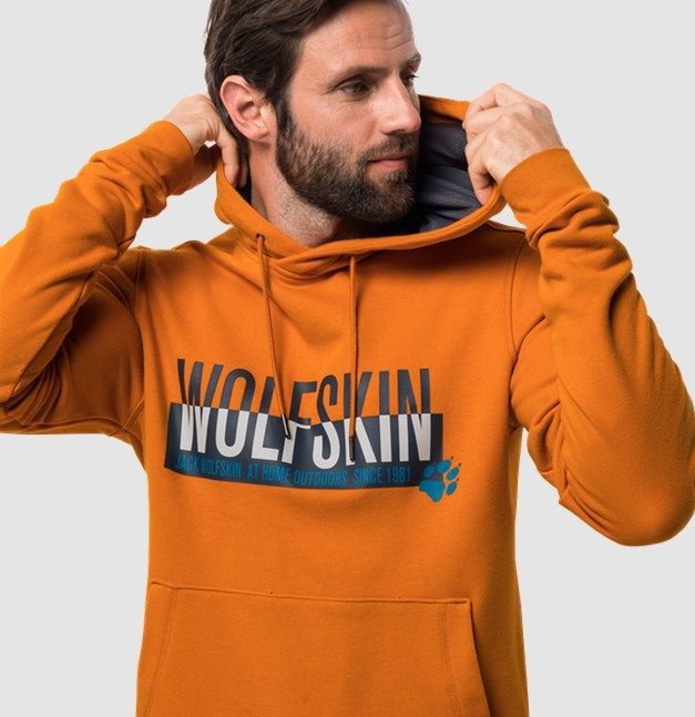 Jack Wolfskin Худи из хлопка Jack Wolfskin Slogan Hoody M