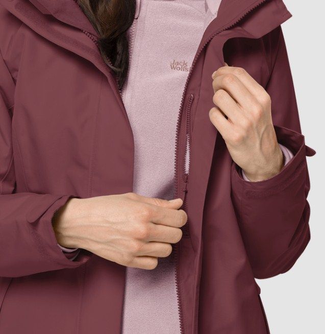 Jack Wolfskin Куртка утепленная для девушек Jack Wolfskin Iceland Voyage 3In1 Women