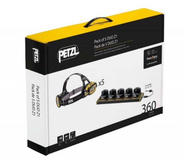 Petzl Удобный набор из пяти фонарей с зарядным устройством Petzl Duo z1