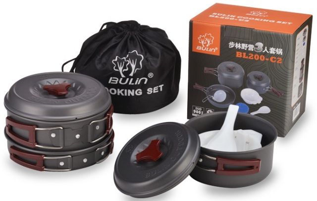 BULin Набор посуды для походов на 2-3 человека BULin BL200-C2