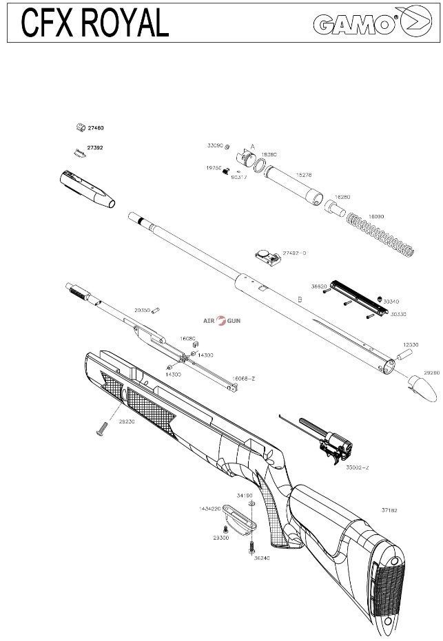 GAMO Ружье винтовое пневматическое Gamo Cfx Royal