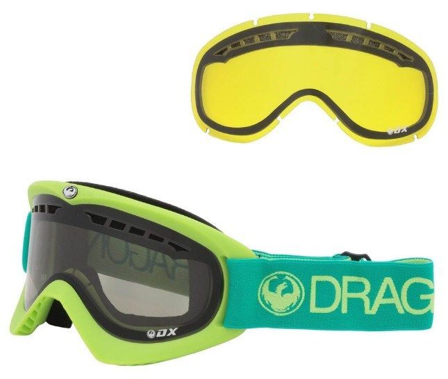 Dragon Alliance Спортивная маска оправа линзы Dragon Alliance DX ( Aqua, Smoke + Yellow)