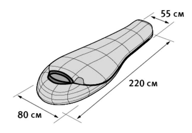 Alexika Мешок для сна походный с правой молнией комфорт Alexika West (комфорт +6)