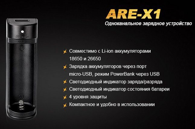 Fenix Компактное зарядное устройство Fenix ARE-X1