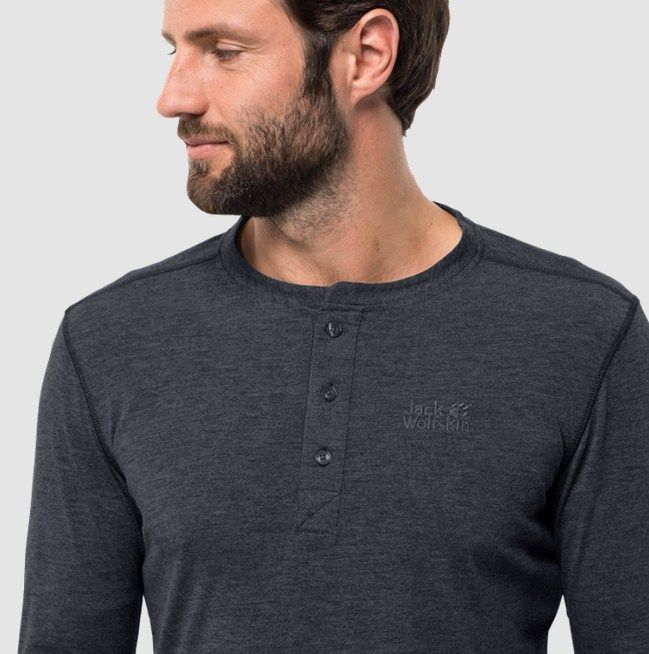Jack Wolfskin Практичная футболка Jack Wolfskin Moro Henley Men