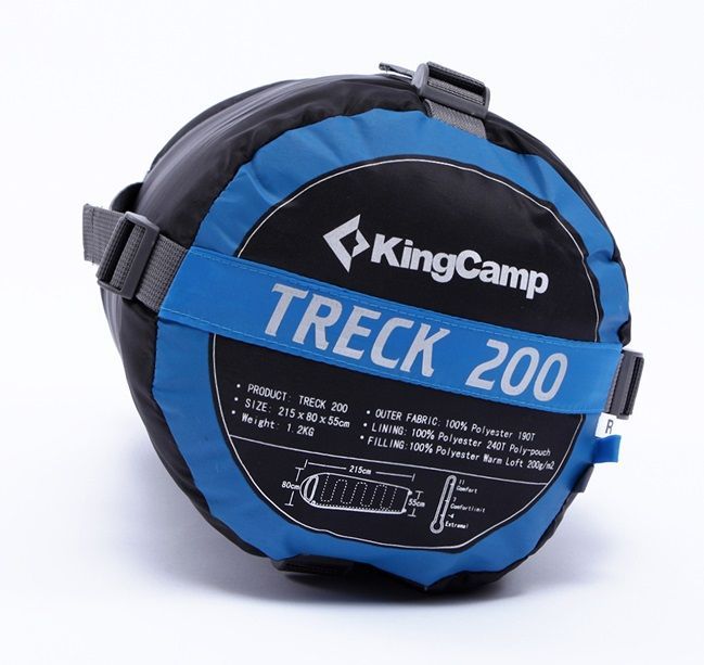 KingCamp Теплый спальный мешок левый комфорт King Camp Trek 200 ( +11)