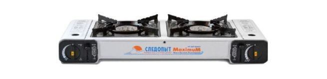 Следопыт Двойная переносная плита с переходником Следопыт MaximuM