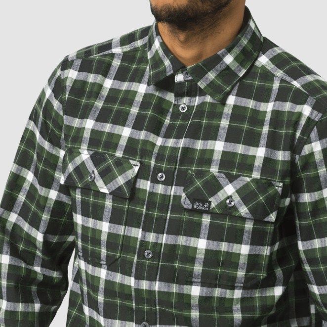 Jack Wolfskin Рубашка повседневная мужская Jack Wolfskin Bow Valley Shirt