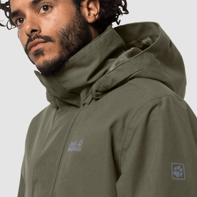 Jack Wolfskin Мужская ветронепроницаемая куртка 3-в-1 Jack Wolfskin Falster Bay Jacket M