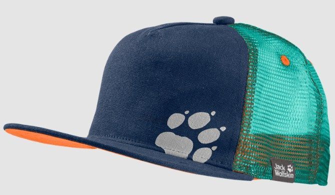 Jack Wolfskin Легкая кепка Jack Wolfskin Rib Paw Cap Kids