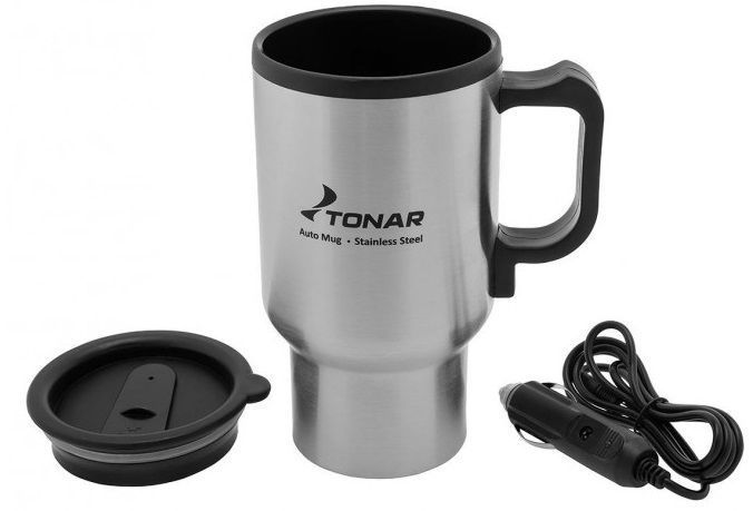 Тонар Термокружка удобная автомобильная Tonar 12V T.TK-EA28F-450 0.45