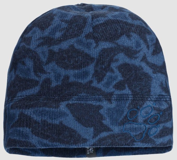 Jack Wolfskin Теплая шапка Jack Wolfskin Print Cap Kids