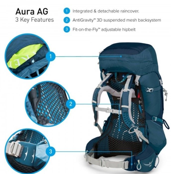 Osprey Удобный рюкзак Osprey Aura AG 50