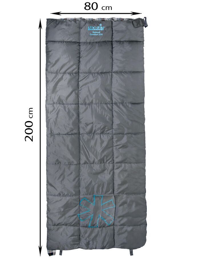 Norfin Мешок-одеяло спальный левый Norfin Natural Comfort 250 L (комфорт +10)