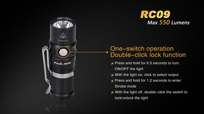 Fenix Фонарь миниатюрный Fenix RC09 Cree XM-L2 U2 LED