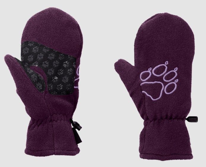 Jack Wolfskin Рукавицы теплые детские Jack Wolfskin Kids Fleece Mitten