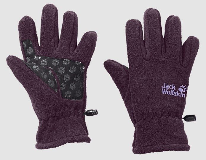 Jack Wolfskin Перчатки теплые для детей Jack Wolfskin Fleece Glove Kids