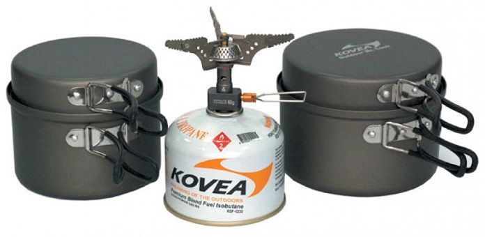 Kovea Набор походной посуды с горелкой Kovea Solo-3