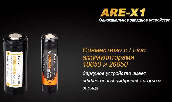 Fenix Компактное зарядное устройство Fenix ARE-X1