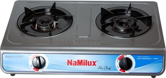 NaMilux Двухконфорочная туристическая газовая плита NaMilux NA-601AFM