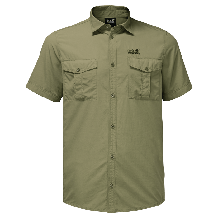 Jack Wolfskin Мужская летняя рубашка Jack Wolfskin ATACAMA SHIRT