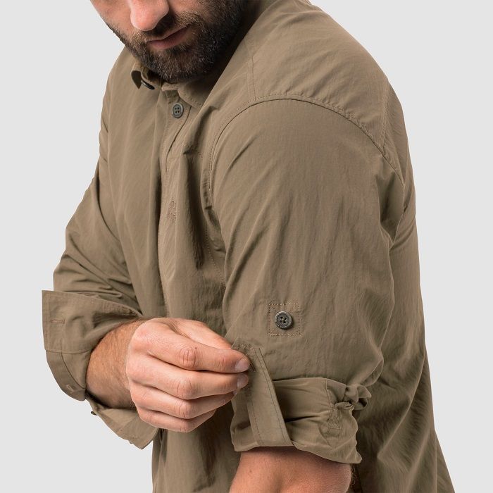Jack Wolfskin Мужская стильная рубашка Jack Wolfskin Lakeside Roll-Up