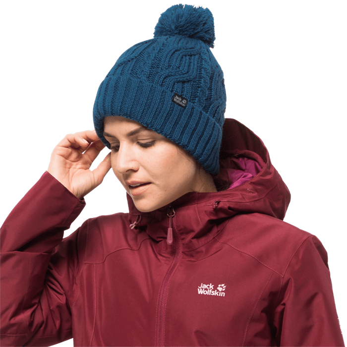 Jack Wolfskin Вязаная шапка Jack Wolfskin Stormlock Pompom Beanie