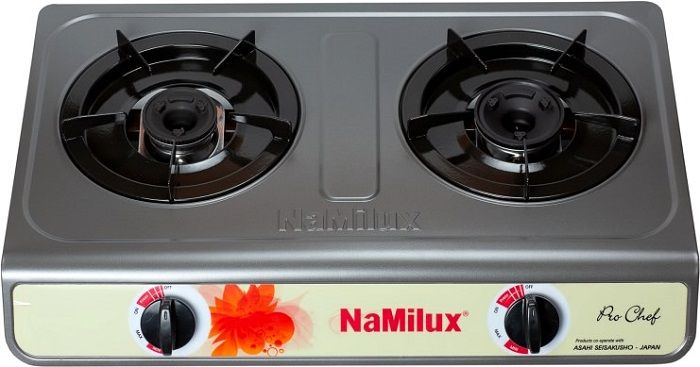 NaMilux Двухконфорочная переносная газовая печь NaMilux NA-603AFM