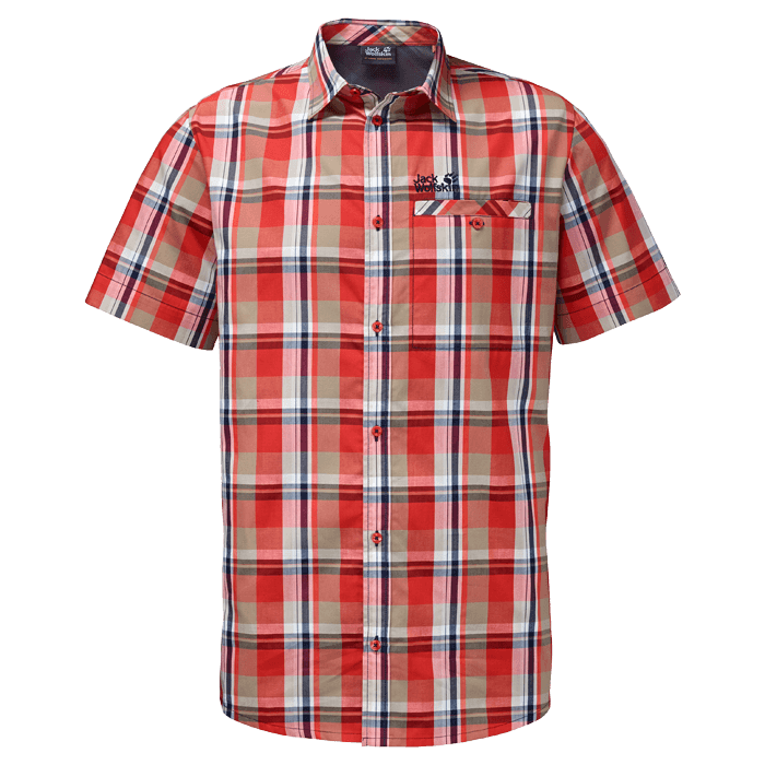 Jack Wolfskin Летняя мужская рубашка Jack Wolfskin Fairford Shirt Men