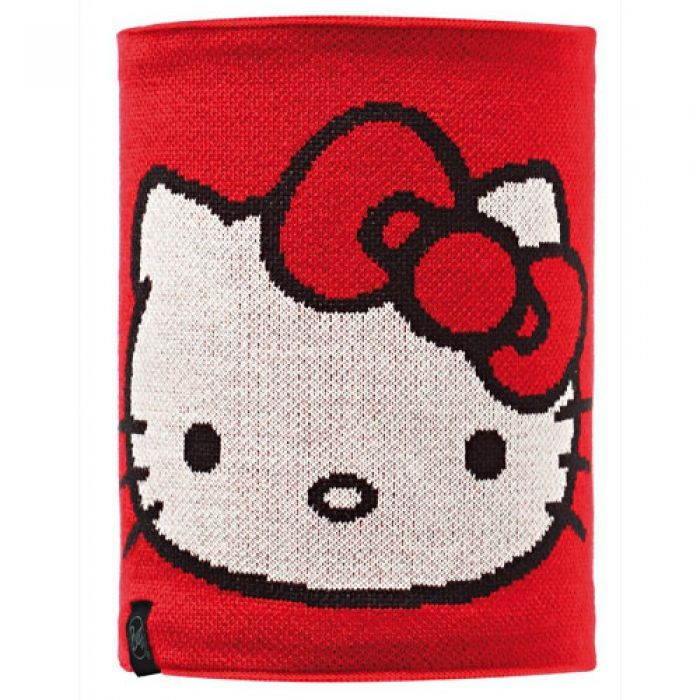 Buff Флисовая детская бандана Buff Neckwarmer Knitted&Polar Fleece Hello Kitty Child Scarletkitty/Grey Vigore