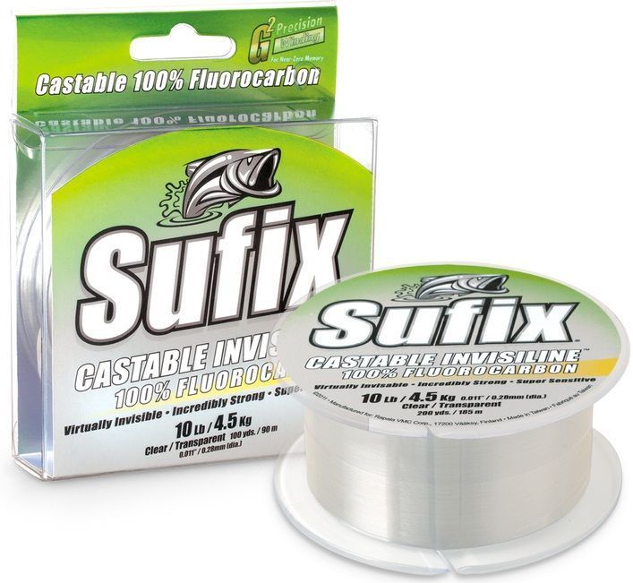 Rapala Флюрокарбоновая леска м Sufix 150 Castable 100% Fluorocarbon Clear