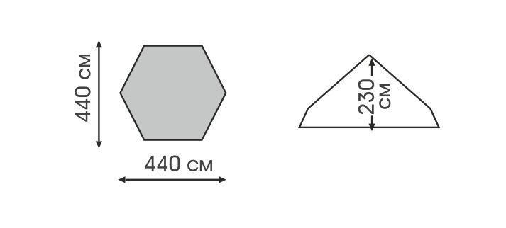 Talberg Большой тент Talberg Cover 4.4x4.4