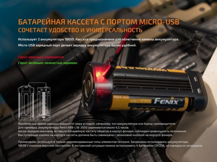 Fenix Fenix - Фонарь поисковый TK35 2018 Cree XHP35 HI neutral white LED