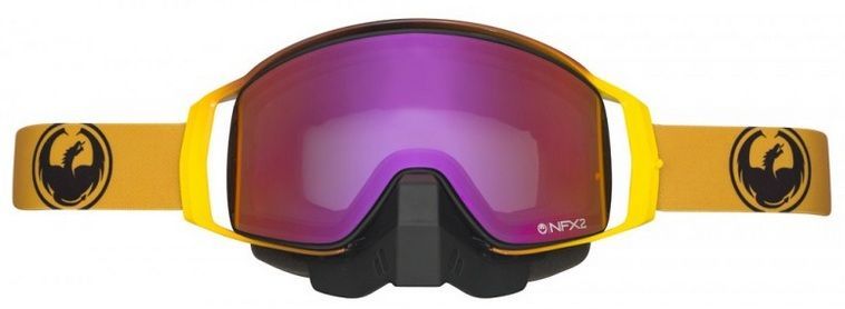 Dragon Alliance Маска для сноуборда оправа линзы Dragon Alliance NFX2 Snowmo ( Burn, Purple Ion + Rose)