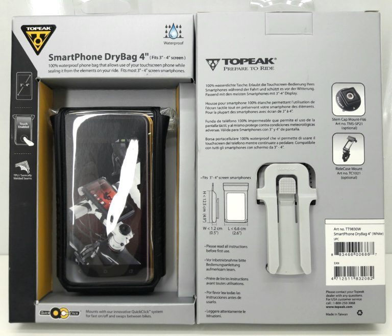 TOPEAK Чехол с креплением на руль Topeak для смартфона 3"-4" 