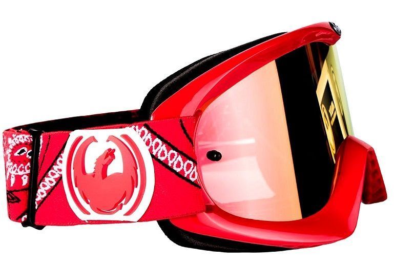 Dragon Alliance Спортивная маска оправа линзы Dragon Alliance MDX ( Red Paisley, Red Ionized + Clear Aft)