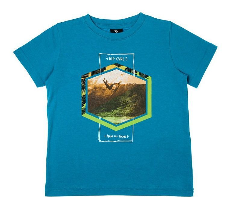 Rip Curl Хлопковая футболка Rip Curl Photoprint SS Tee Groms