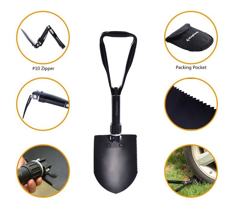 KingCamp Удобная складная лопата King Camp 6806 Three folding shovel