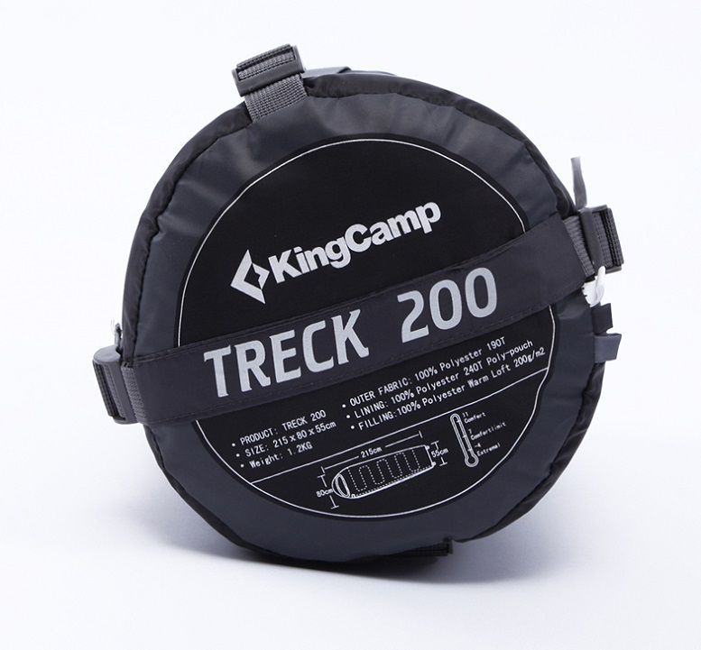 KingCamp Теплый спальный мешок правый комфорт King Camp Trek 200 ( +11)