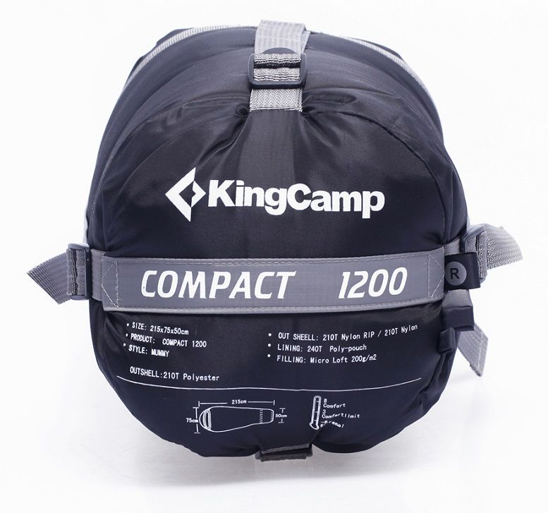 KingCamp Туристический спальник правый комфорт С KingCamp Compact 1200 ( +8 )