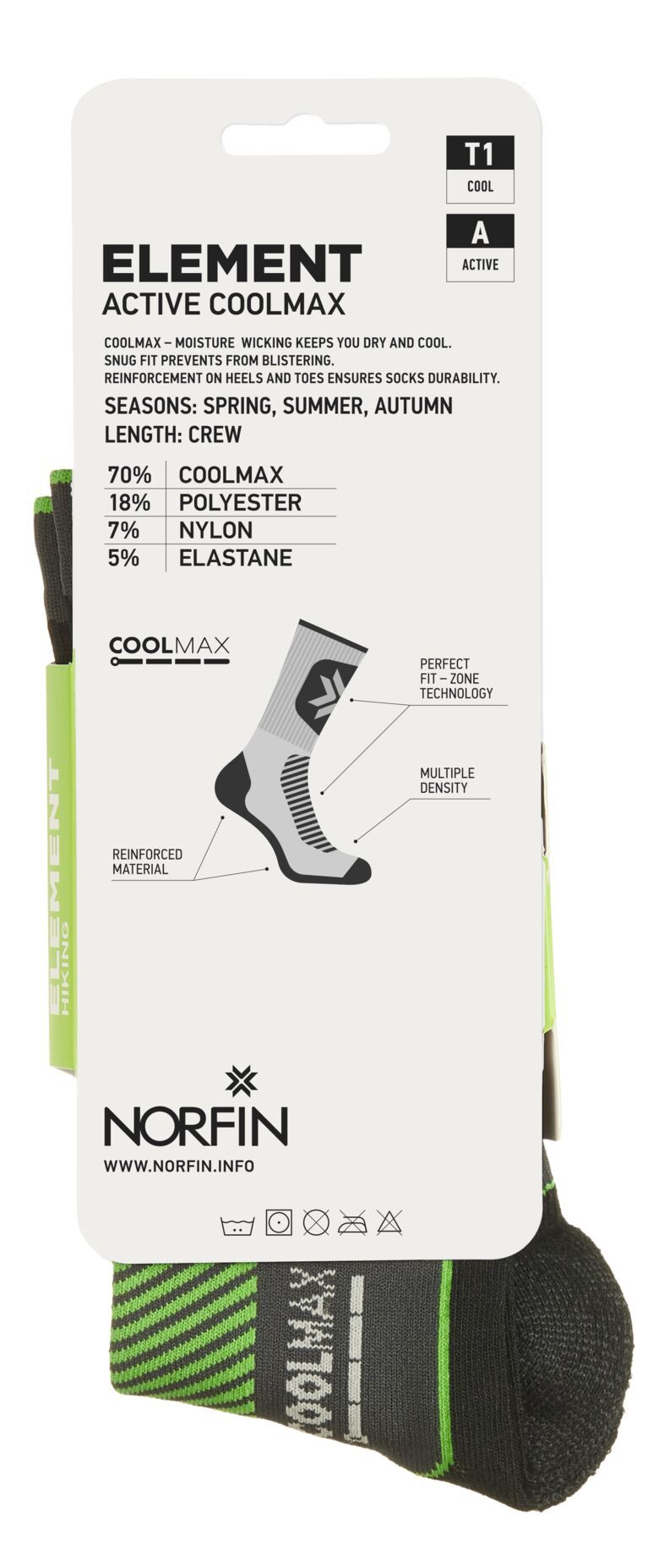 Norfin Носки Norfin T1A Element Active Coolmax Crew
