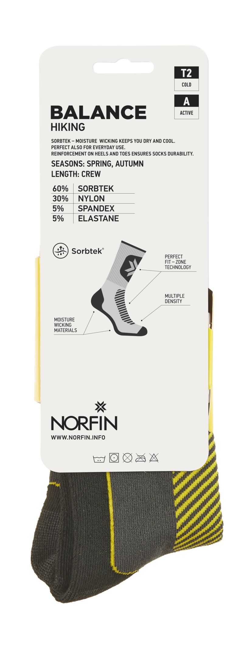 Norfin Носки Norfin T2A Balance Hiking Crew