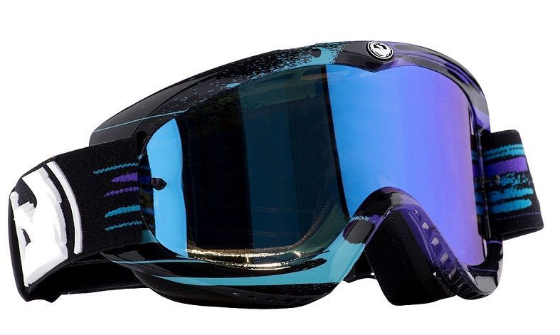 Dragon Alliance Спортивная маска оправа линзы Dragon Alliance MDX ( Paint Drip Black-Blue, Blue Steel + Clear Aft)