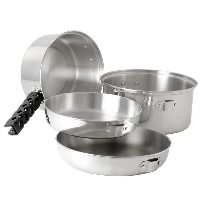 GSI Набор кастрюль для открытого огня GSI Glacier Stainless Cookset Lg