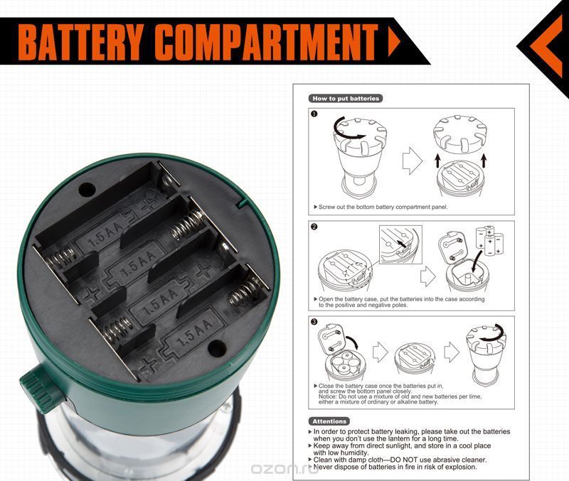 KingCamp Фонарь яркий King Camp 2327 5W Cree Camping Lamp