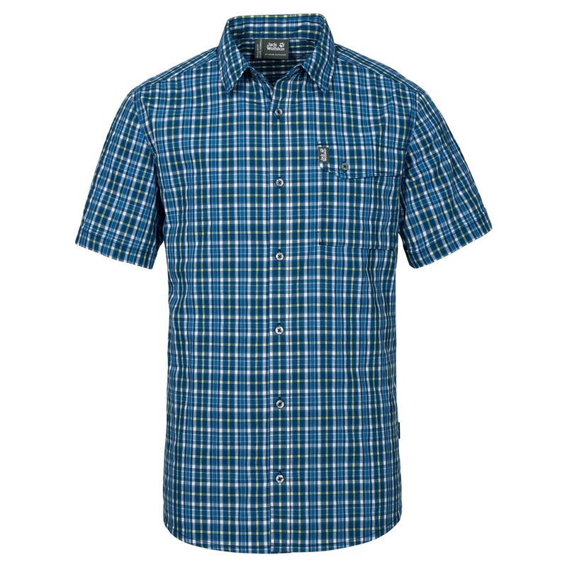 Jack Wolfskin Рубашка туристическая мужская Jack Wolfskin CROSSLEY SHORTSLEEVE SHIRT M