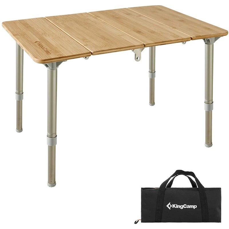 KingCamp Складной туристический стол King Camp 1913 4-folding Bamboo table 6040